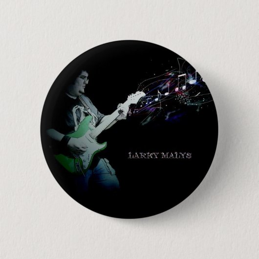 Badge Rond 5 Cm Bouton officiel de Larry Malys (Devant)