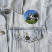 Badge Rond 5 Cm Bouton Old Mission Point Lighthouse (En situation)