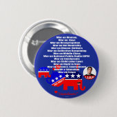 Badge Rond 5 Cm Bouton ON de GUERRE (Devant & derrière)