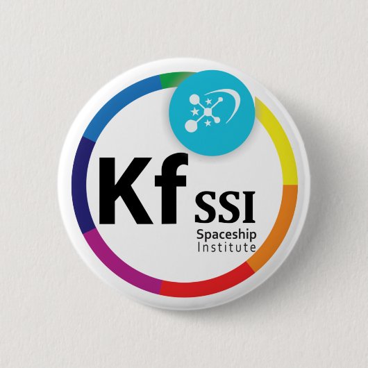Badge Rond 5 Cm Bouton ON de logo de KFSSI (Devant)