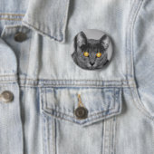 Badge Rond 5 Cm Bouton Or Dusky (En situation)
