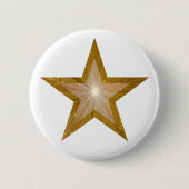 Badge Rond 5 Cm Bouton "Or" étoile blanc (Devant)