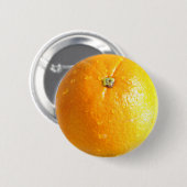 Badge Rond 5 Cm Bouton orange 02 (Devant & derrière)