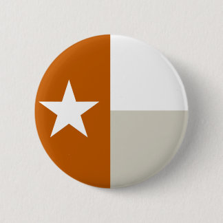 Badge Rond 5 Cm Bouton orange brûlé de drapeau du Texas