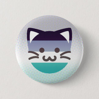Badge Rond 5 Cm bouton orienté de chat de fierté d'aroace