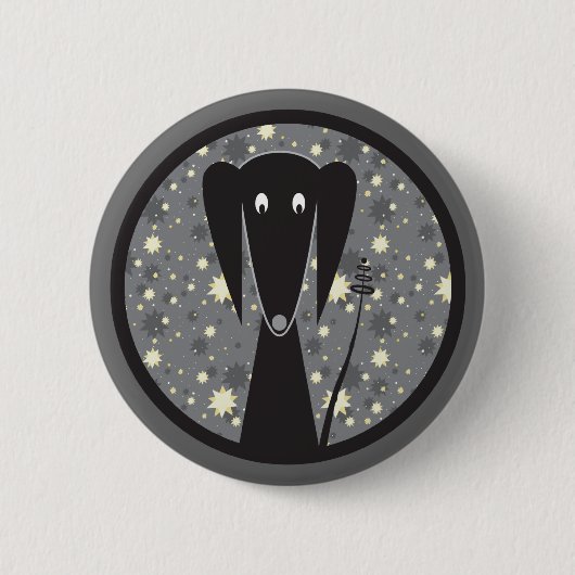 Badge Rond 5 Cm Bouton original de Doxie de robot de mauvais (Devant)