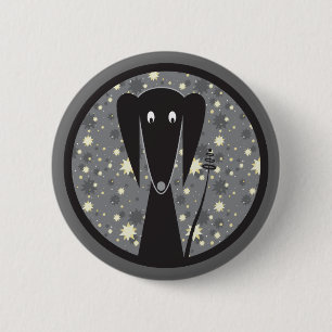 Badge Rond 5 Cm Bouton original de Doxie de robot de mauvais