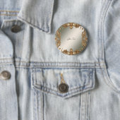 Badge Rond 5 Cm Bouton Ornat Or (En situation)