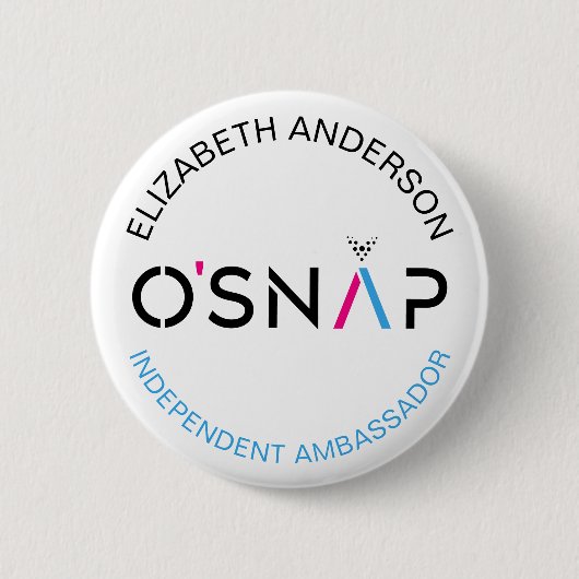 Badge Rond 5 Cm Bouton O'Snap (Devant)