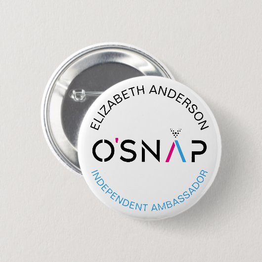 Badge Rond 5 Cm Bouton O'Snap (Devant & derrière)
