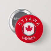Badge Rond 5 Cm Bouton - Ottawa Canada (Devant & derrière)