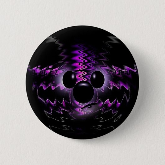 Badge Rond 5 Cm Bouton Ours pourpre (Devant)