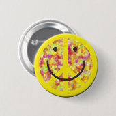 Badge Rond 5 Cm Bouton paisible (Devant & derrière)