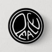 Badge Rond 5 Cm Bouton Paix (Devant)