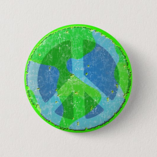 Badge Rond 5 Cm Bouton Paix sur Terre (Devant)