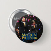 Badge Rond 5 Cm Bouton Palin McCain (Devant & derrière)