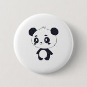 Badge Rond 5 Cm bouton panda mignon (Devant)