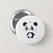 Badge Rond 5 Cm bouton panda mignon (Devant & derrière)