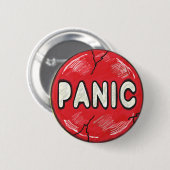 Badge Rond 5 Cm Bouton Panique (Devant & derrière)
