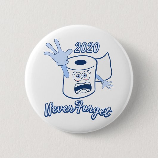 Badge Rond 5 Cm Bouton Panique Papier Toilet 2020 (Devant)