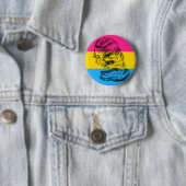 Badge Rond 5 Cm Bouton Pansexual de femelle de fierté (En situation)