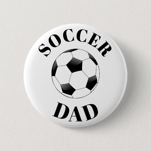 Badge Rond 5 Cm Bouton papa de football (Devant)