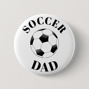 Badge Rond 5 Cm Bouton papa de football