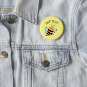Badge Rond 5 Cm Bouton Papa To Bee (En situation)