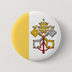 Badge Rond 5 Cm Bouton papal de drapeau