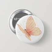 Badge Rond 5 Cm Bouton Papillon (Devant & derrière)
