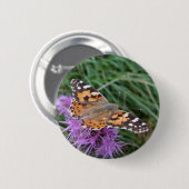 Badge Rond 5 Cm Bouton Papillon (Devant & derrière)