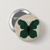 Badge Rond 5 Cm Bouton Papillon brûlé (Devant & derrière)