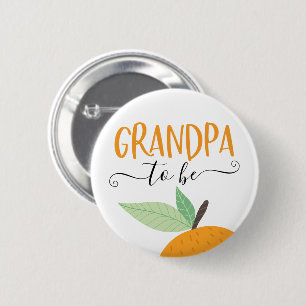 Badge Rond 5 Cm Bouton Papy Citron Little Cutie Citrus Orange à Ve