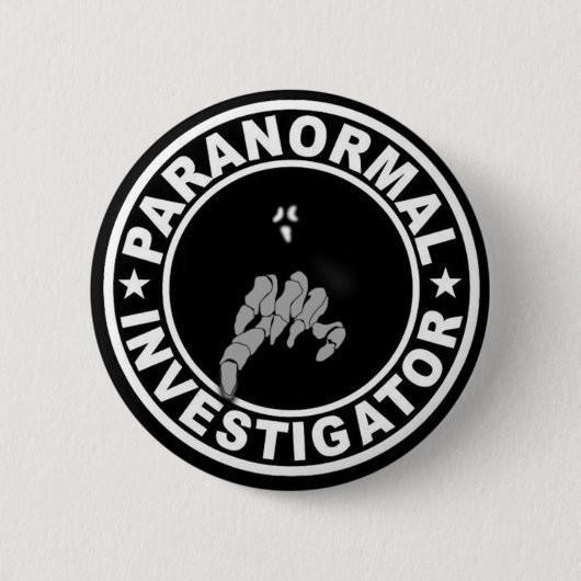 Badge Rond 5 Cm Bouton paranormal d'investigateur (Devant)