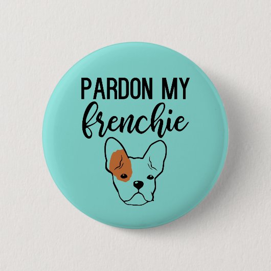 Badge Rond 5 Cm Bouton Pardon Mon Français (Devant)
