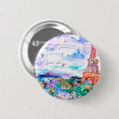 Badge Rond 5 Cm Bouton Paris Raoul Dufy (Devant & derrière)