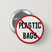 Badge Rond 5 Cm Bouton Pas de sacs en plastique (Devant & derrière)