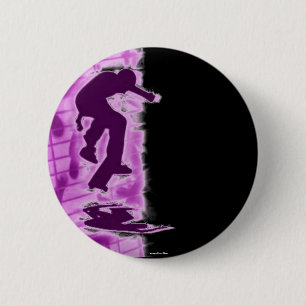 Badge Rond 5 Cm Bouton Patinage