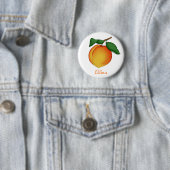 Badge Rond 5 Cm Bouton Peach Juicy (En situation)