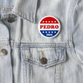 Badge Rond 5 Cm Bouton Pedro Voter 2024 Élections USA (En situation)