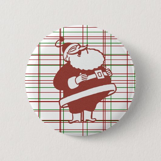 Badge Rond 5 Cm Bouton père Noël (Devant)