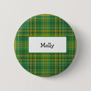 Badge Rond 5 Cm Bouton personlized par plaid irlandais vintage