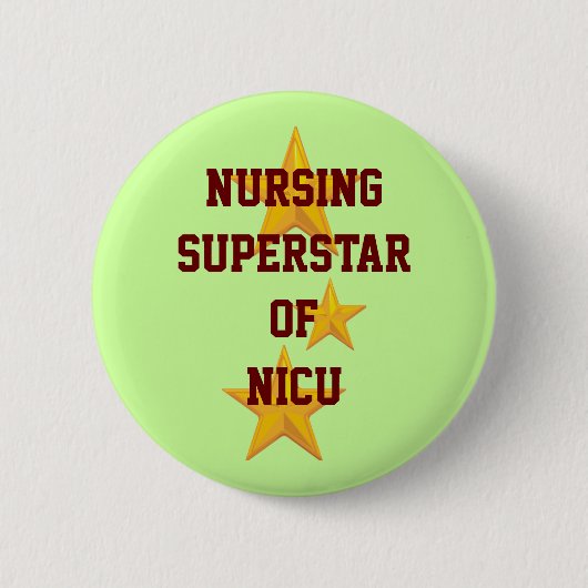 Badge Rond 5 Cm Bouton personnalisable de superstar de soins (Devant)