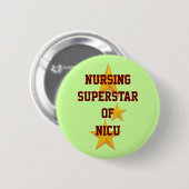 Badge Rond 5 Cm Bouton personnalisable de superstar de soins (Devant & derrière)