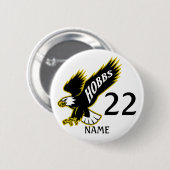 Badge Rond 5 Cm Bouton personnalisable Hobbs Eagles (Devant & derrière)