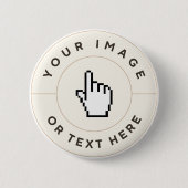 Badge Rond 5 Cm Bouton - Personnalisé (ajouter image/texte) (Devant)