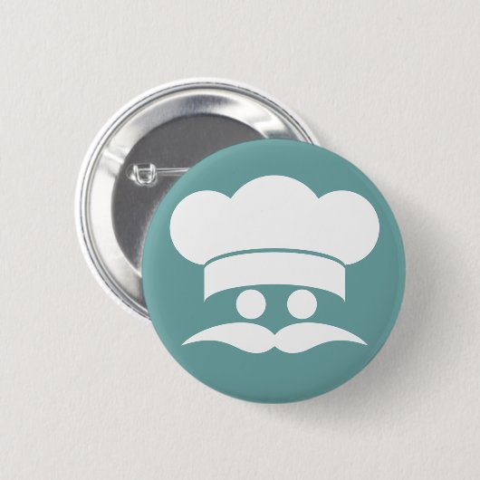 Badge Rond 5 Cm Bouton personnalisé CHEF (Devant & derrière)
