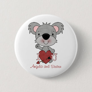 Badge Rond 5 Cm Bouton personnalisé d'amour de koala