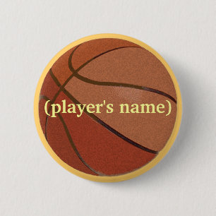 Badge Rond 5 Cm Bouton personnalisé de basket-ball