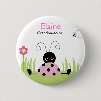 Badge Rond 5 Cm Bouton Personnalisé de la Bouton Little Ladybug Pi